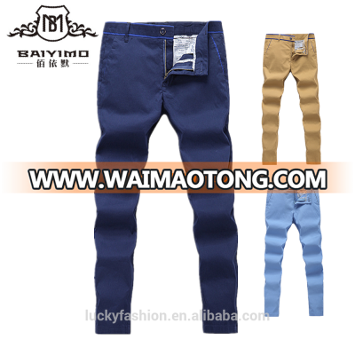 New Style Casual Custom Trousers Cotton Chino Pants For Men