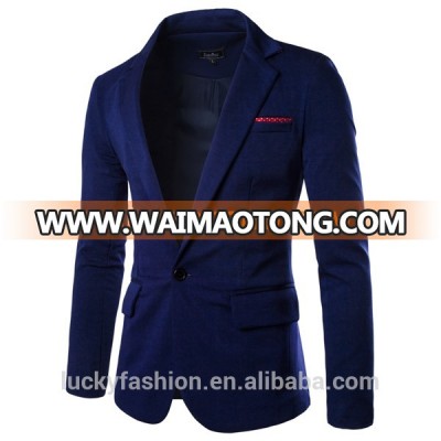 Fashion New Style Autumn Winter Long Sleeve Slim Fit Blazer Designs For Men