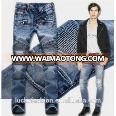 High Quality Skinny Fit Washed Trousers Custom Denim Jeans New Style Jeans Pent Men