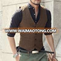 2017 Men New Formal Dress Suits Vest Men Vintage Slim Fashion Vest Men chaleco brand British style vest