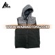 Custom logo high quality negro slim fit men's fleece vest for winter