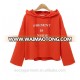 Custom CVC fabric casual loose fit women's sweatshirts with hood