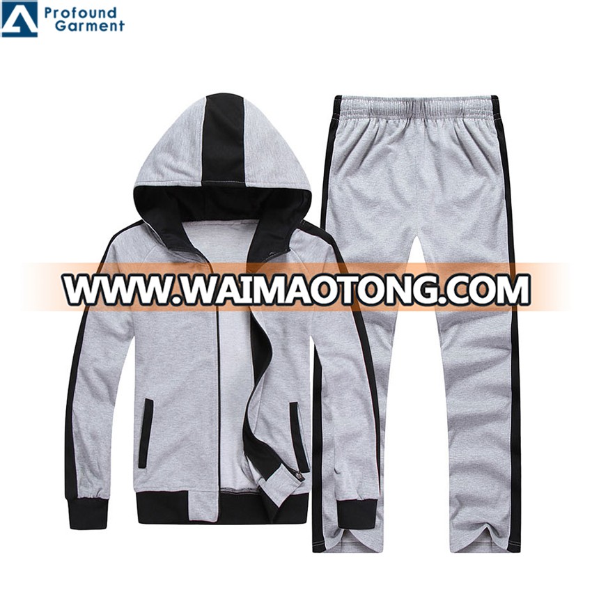 Mens winter wear OEM oversized sport suit gym wear blank plain wholesale sweat suits custom hoodies and sweatshirts pants